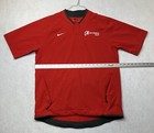 Nike Golf Rain windbreaker Short Sleeves Men s Red Pullover Size M Rn 56323