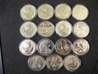 Set Of 15 1 Oz silver Britannia 1998-2012  15 Total 1 Oz  958 Silver Britannia