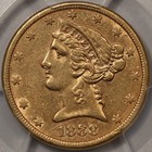 1888-s  5 Liberty Head Half Eagle Pcgs Xf45