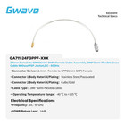 2 4mm Female To Gppo Female  086  Semi-flexible Coax Cable  Dc-50ghz