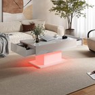 High Glossy Led Coffee Table With 2 Storage Drawers For Living Room Center Table
