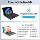 Keyboard For Microsoft Surface Pro 12 Inch  Bluetooth Wireless W 7-color Backlit