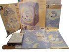 Vtg Lot Baby Snoopy Baby Shower Items Centerpiece  Mobile  Shower Games   More