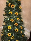Sunflowers Heads 4   Artificial Silk With Stems - 50 Pieces For Crafts   Decor