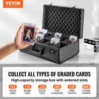 Vevor 162 Psa Graded Card Storage Box 5 Slots Sports Card Holder Case Coded Lock