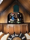 Fully Restored German Cuckoo Clock Swiss Chalet Musical Cuendet Dancing Figures