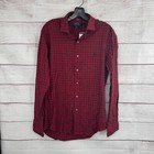 Polo Ralph Lauren Shirt Mens Medium Slim Fit Plaid Long Sleeve Button Down New