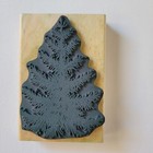 Vtg 1997 Stampendous Wood Mount Rubber Stamp Christmas Tree Holiday P001 Usa
