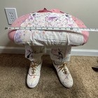 Vintage Unique Girls Pop-art Painter Legs With Shoes Sneakers Stool 1990s Usa