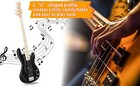 Ktaxon 46in Electric Kp Bass Guitar Basswood 4 String Right Hand With Bag