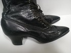 Antique Sorosis Boots Shoes Edwardian Black Leather Women   s Rare