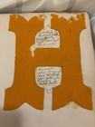Antique 1923 24 High School Memories Scrapbook Felt Letter Invitations Playbill