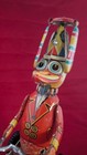Vintage Tin Litho Wind Up Duck On Bike Toy W  Box Peddle Metal Toy Mint
