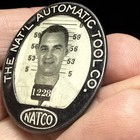 Rare Vintage    the National Automatic Tool Co     Employee Photo Badge 
