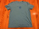 Apple T-shirt Big Logo Cyan Large Cupertino Store Macintosh Ipad Lg Computer L