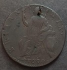 England 1694 William   Mary Copper Halfpenny 