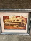 1940 Small Framed Photo Image Hunt Grocery Company Dallas Texas Building