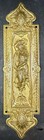 Stunning Cast Brass Greek Goddess Push Plate   Finger Plate