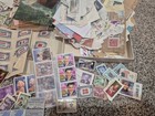 Huge Lot Of Antique Vintage Unsearched Postage Stamps Lot Collection