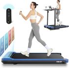 2 In1 Folding Electric Treadmill Under Desk Walking Pad Home Office Portable Us