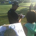 Adam Scott Signed Autographed Presidents Cup Pga Golf Pin Flag-exact Proof Coa