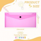 12 Pack A6 Plastic Expanding File Folders With Snap Closure 6 Colors
