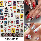 Disney-inspired Mickey   Minnie Nail Stickers     Romantic Nail Design