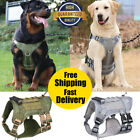 Tactical Dog Vest Us Working Dog Military Harness With Handle No-pull Large