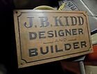 Lexington Ky 1920 s American Contractor J B Kidd Brass Advertising Sign