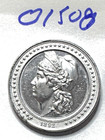 1892 Columbian Expo Landing Of Columbus Aluminum Medal So Called Dollar - Proof