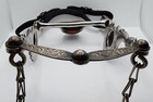 Beautiful Vintage    fleming    Santa Barbra Silver Inlaid Engraved Show Bit