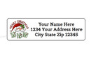 30 Ho Ho Ho Santa Christmas Personalized Return Address Labels 1 In X 2 625 In