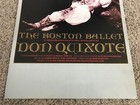 Original Rudolf Nureyev Boston Ballet Don Quixote Window Card Poster  15x21