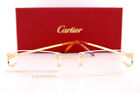Brand New Cartier Eyeglass Frames Ct 0092 o-001 Gold For Men Women 53mm