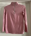 Tailored Sportsman Antimicrobial Long Sleeve 1 4 Zip Size Xs Pink Blush Sun Mesh