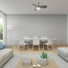 Hampton Bay Triplicity 30 In Indoor Brushed Nickel Ceiling Fan - Ships Free