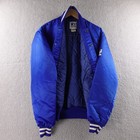 Vintage Los Angeles Dodgers Satin Bomber Jacket Men L Blue Eastport Mlb Usa