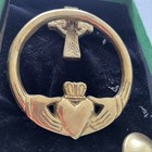 Robert Emmet Claddagh Solid Brass Door Knocker     Vintage Irish Celtic Cross