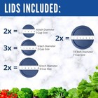 Replacement Lids For Pyrex Glass Containers 1-cup 2-cup 4-cup 7 Cup Round 9pcs