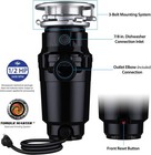Waste Maid 10-us-wm-058-3b 1 2hp Garbage Disposal Black