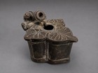 Antique Elephant Brass Ink Pot   Inkwell      Indian   South Asian