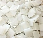1 2  White Stained Glass Mosaic Tiles  100 Pieces 