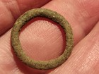 Celtic Ancient Small Bronze Money Ring Found Britain Uncleaned Condition La111c