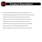 Audio-technica Pro49q Cardioid Gooseneck Condenser Mic Xlrf Quick-mount Pro