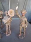 Vtg Wwi American Doughboy Elastolin Germany Toy Soldiers Lot  8 Figures