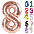 8 Balloon - Birthday Number Balloons  40 Inch Large Foil Number 8 Rose Gold
