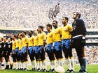 Pele Autographed Framed 16x23 5 Framed Canvas Cbd Brazil Beckett Bas  s73824