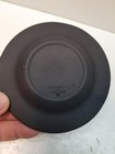 Vintage Wedgwood Black Jasperware Round Ashtray Neoclassical Trinket Dish-mint