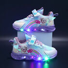 Kids Girls Led Luminous Sport Shoes Children Princess Flashing Light Up Sneakers