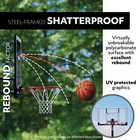 Lifetime 71526 54-inch Basketball Polycarbonate Backboard  Slam-it Pro Rim Combo